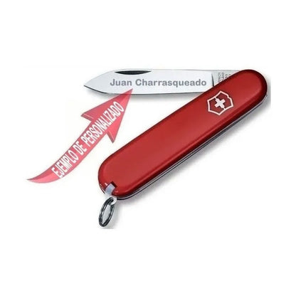 Navaja Victorinox Deluxe Tinker Con Funda, cordón, Minichaira y grabado Laser en hoja