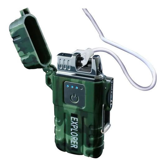 Encendedor Electrónico Plasma Recargable Usb Doble Arco Expl