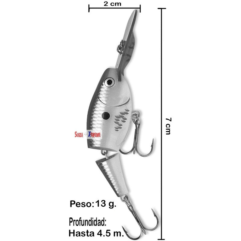 Señuelo Currican Rapala Jointed Shad Rap Varios Estilos