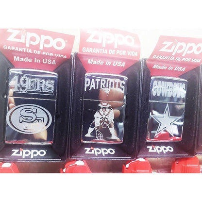 Encendedor Zippo Espejo Se Graba Tu Equipo Favorito Nfl, Etc