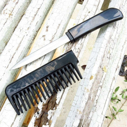 Navaja Discreta Dentro De Peine Excelente Defensa Personal