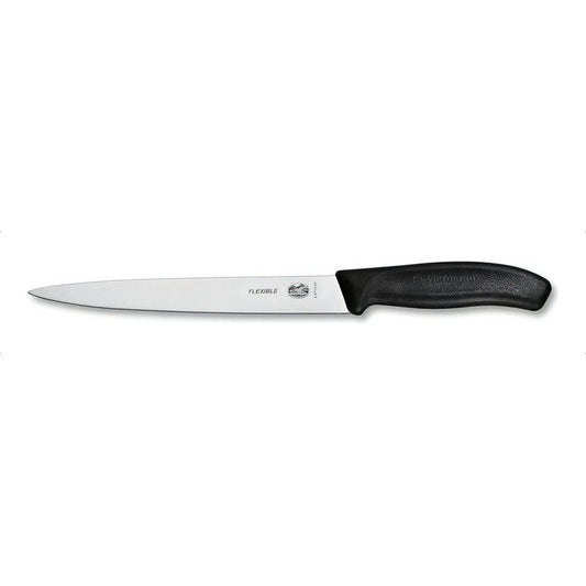 Cuchillo Suizo Profesional Para Filetear 34 Cm, Clase Suiza Victorinox, Color Negro/plateado