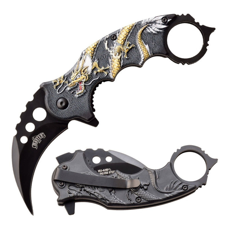 Navaja Master Usa Dragon Karambit Tactical Apertura Asistida