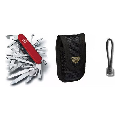 Navaja Swisschamp Victorinox+funda Nylon +cordon Vx+envío Gr