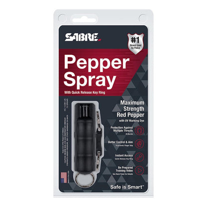 Gas Sabre Llavero Pepper Spray Color A Elegir Color Negro