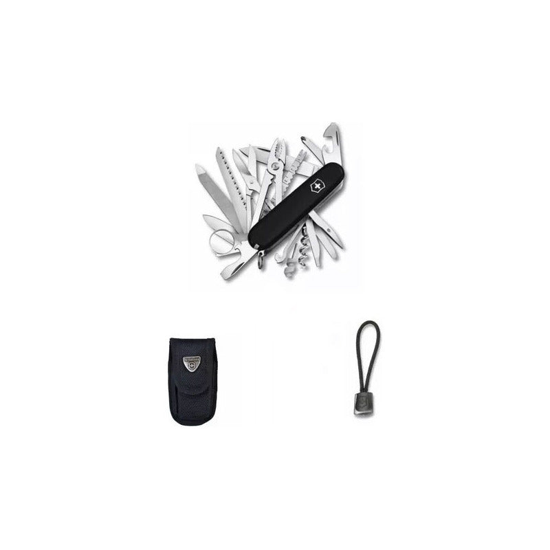 Navaja Victorinox Swisschamp, Funda Nylon Y Cordon + Grabado