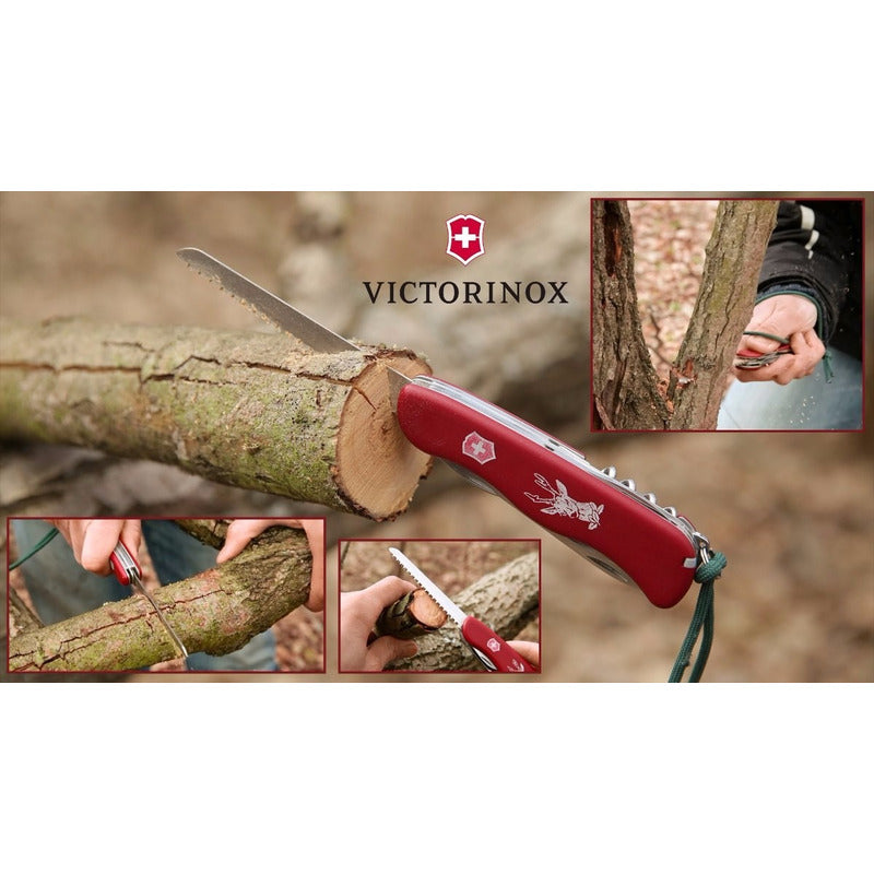 Navaja Victorinox  Hunter Roja 12 Funciones 0.8573