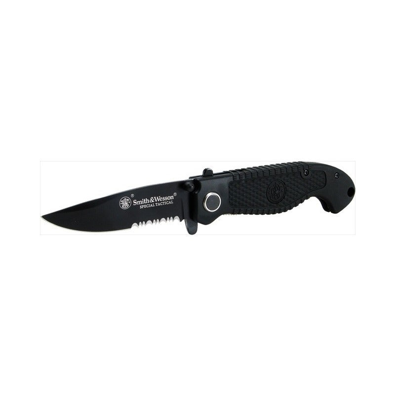Navaja C/negro C/clip Smith & Wesson Cktacbsd + Grabado