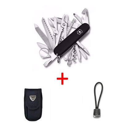 Navaja Victorinox Swisschamp, Funda Nylon Y Cordon + Grabado