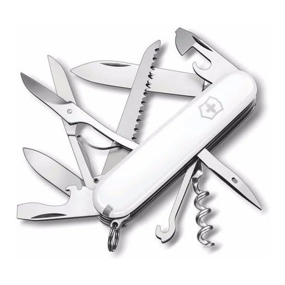 Navaja Victorinox Huntsman Blanca Con Funda+ Cordón+ Grabado