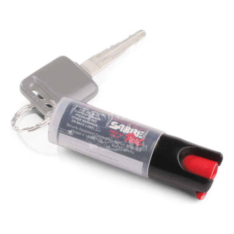 Gas Pimienta Marca Sabre Con Llavero 15gr Defensa Personal