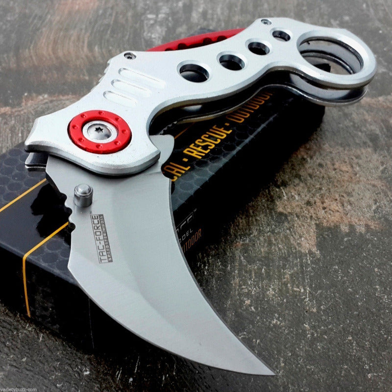 Navaja Tac Force Karambit Claw Plata Tf-578s Envio Gratis