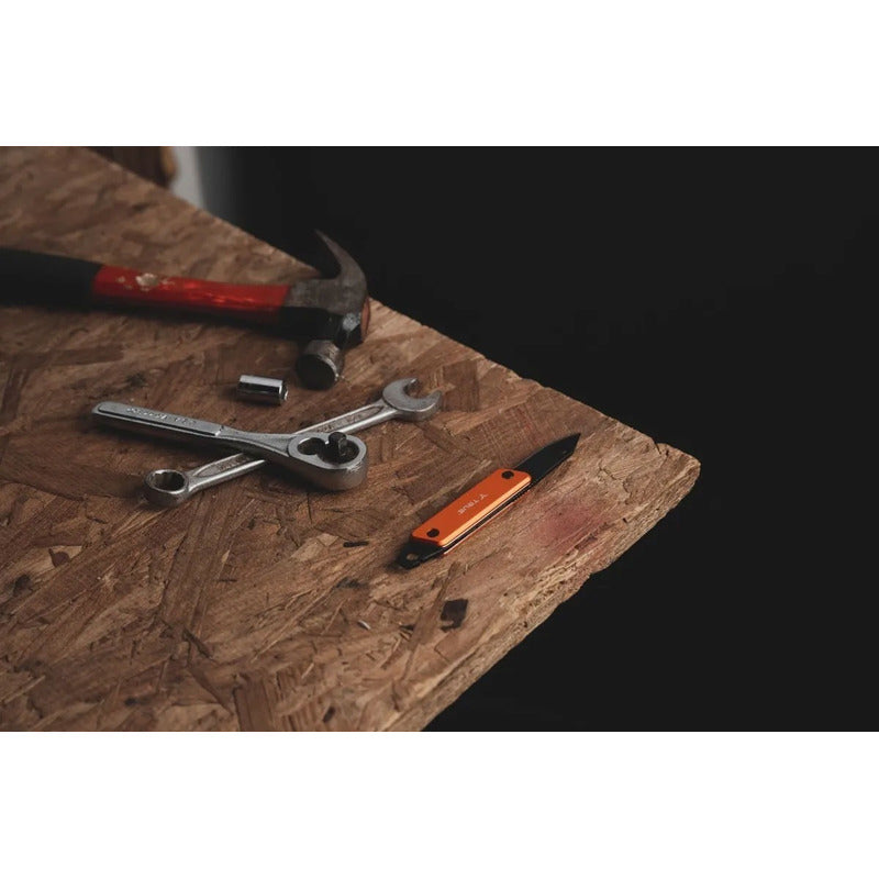 Navaja Plegable Modern Key True Utility De Bolsillo, Naranja