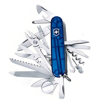 Navaja Suiza Victorinox Swisschamp 33 Usos Multiusos Color Azul Transparente