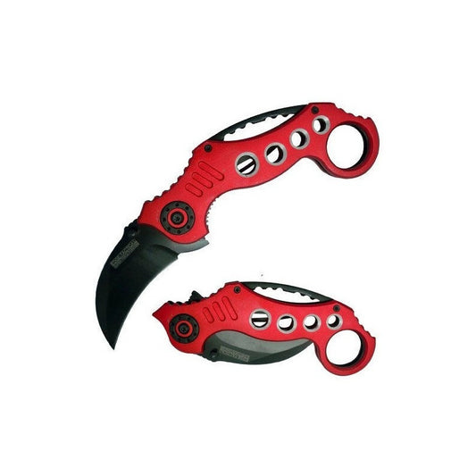 Navaja Tac Force Karambit Claw Roja Tf-578rd