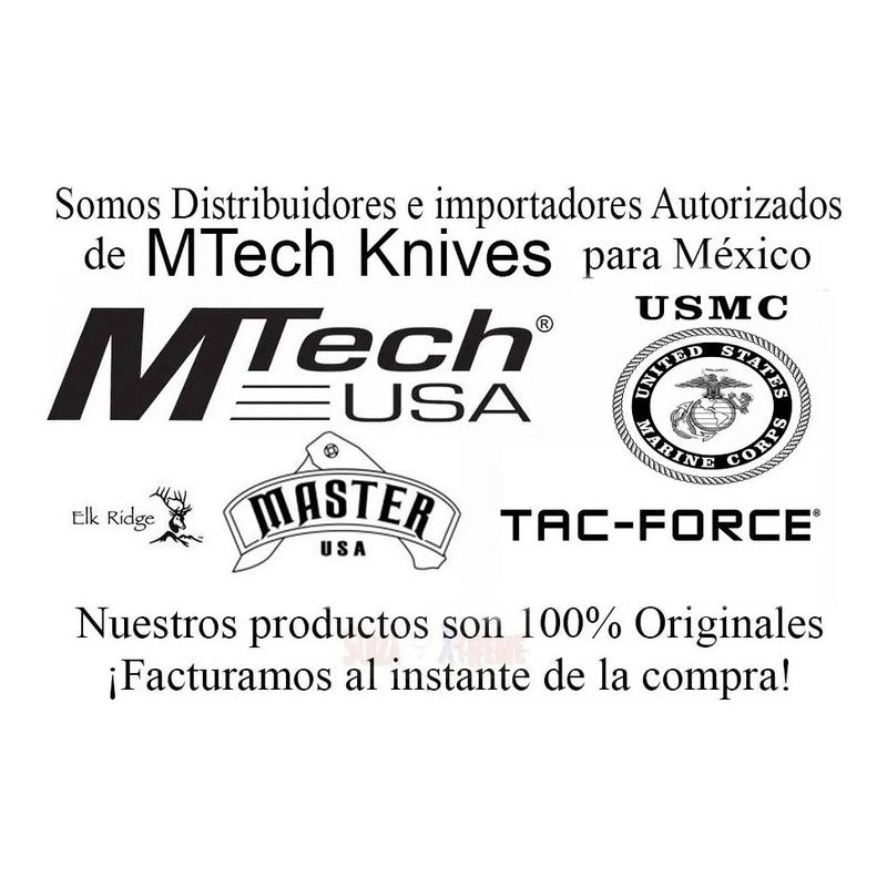 Navaja Táctica Mtech Regiment Marines Oficial Con Holograma