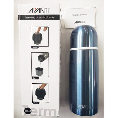 Termo Avanti Chphf004.3  350 Ml, Doble Pared, Color Azul Met