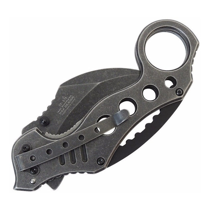 Navaja Tac Force Karambit Claw Asistida Por Resor 3 Colores