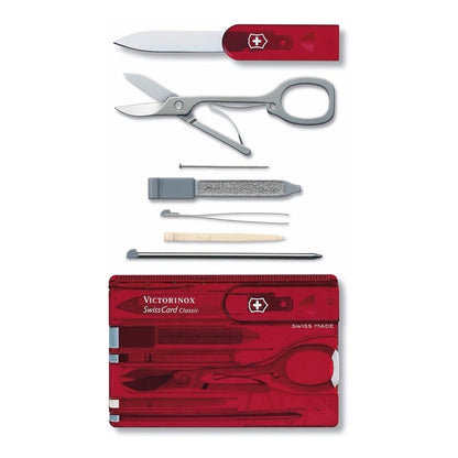 Swiss Card Roja Transparente Victorinox 0.7100.t