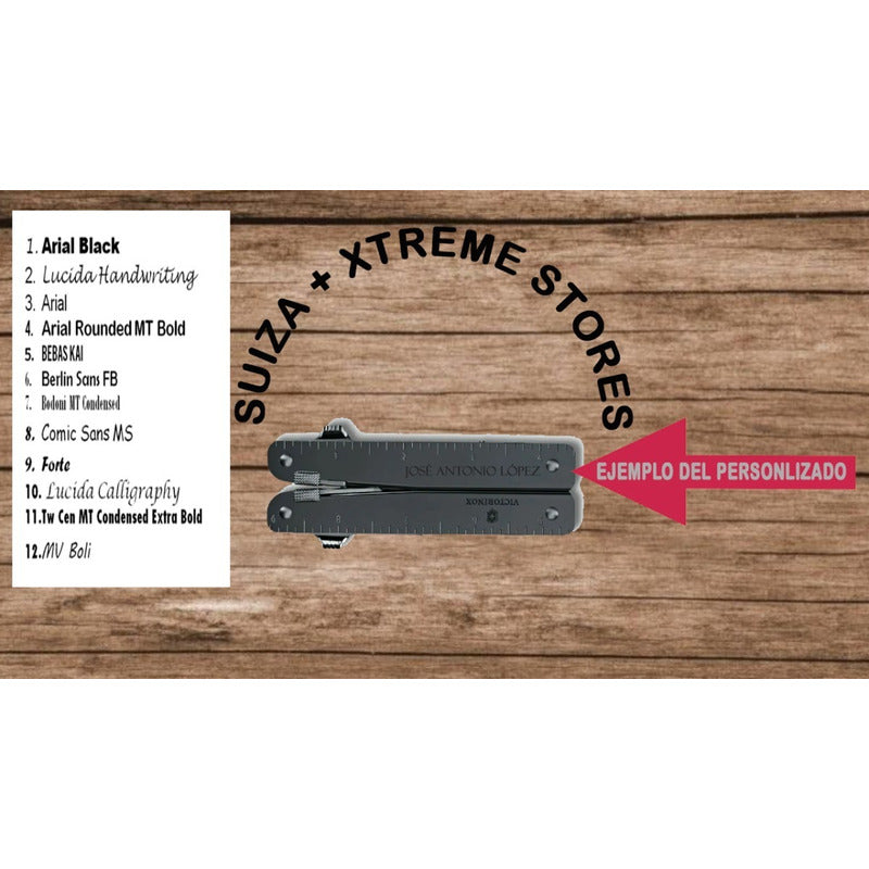 Pinzas Victorinox Swiss Tool Con Funda  Mxbs 26 Usos Grabada