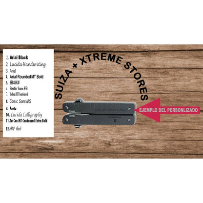 Pinzas Victorinox Swiss Tool Con Funda  Mxbs 26 Usos Grabada