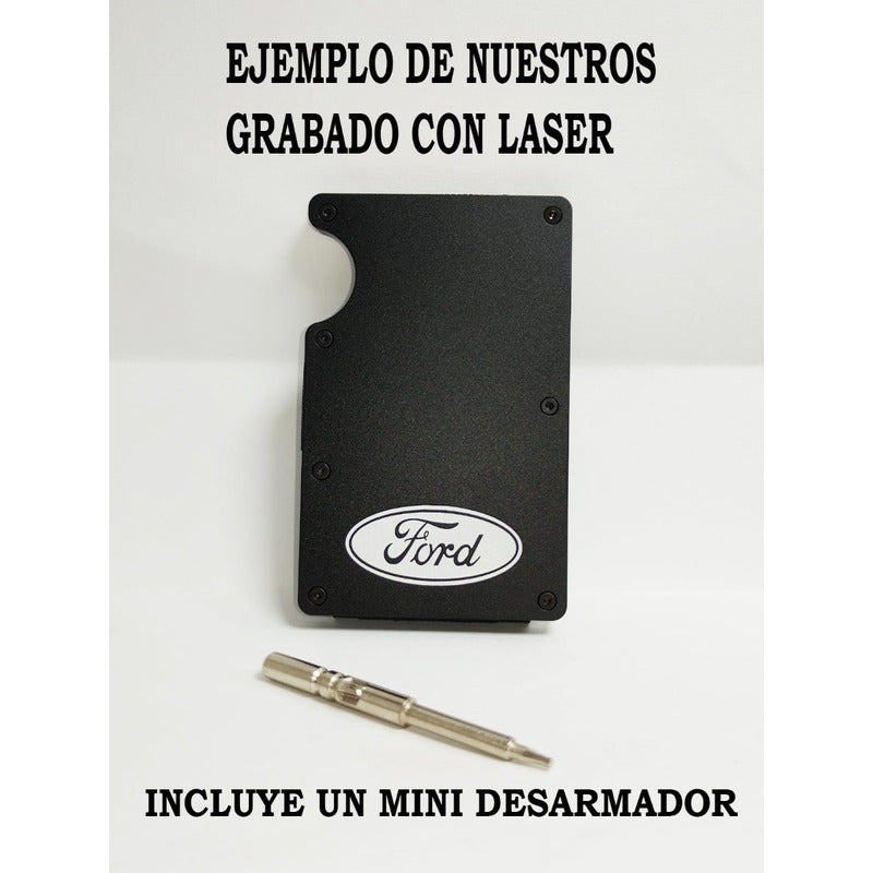 Money Clip Color Gold Para Tarjetas Y Billetes Personalizado