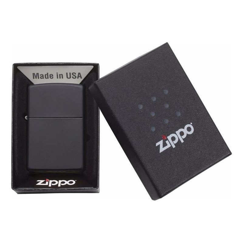 Mechero Encendedor Zippo Negro Mate Windproof Clásico Zippo