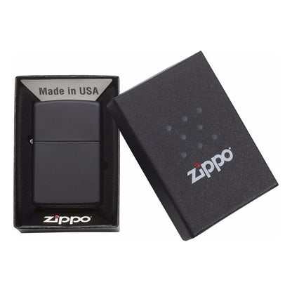 Mechero Encendedor Zippo Negro Mate Windproof Clásico Zippo