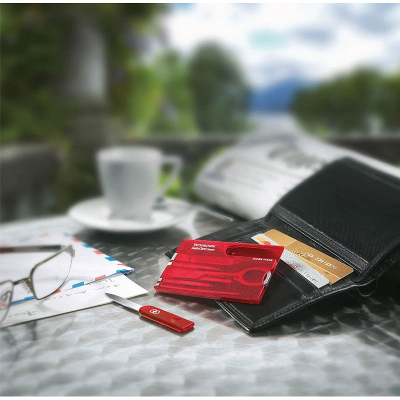 Swiss Card Roja Transparente Victorinox 0.7100.t