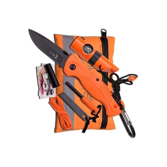 Navaja C/kit De Supervivencia Elk Ridge Er-pk4 Color A Escog