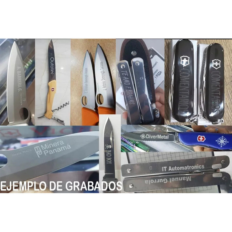 Victorinox 0.9415.DS23 Navaja Evoke Alox Con Personalizado Laser en la Hoja