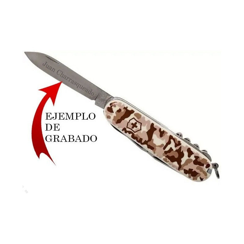 Navaja Victorinox Huntsman Camuflaje Desierto Con Grabado