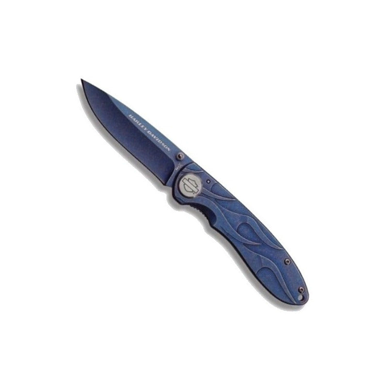 Navaja Harley Davidson Tec X® Tk-b (t0114.5b)clip Azul Stone