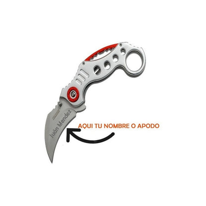 Navaja Tac Force Karambit Claw Con Tu Nombre Grabado En Hoja