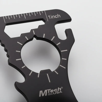 Multiusos Mtech Con Juego De Cubiertos Para Campismo Negro
