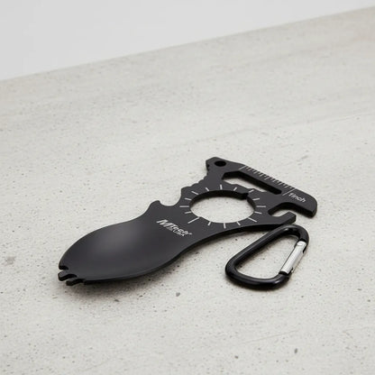 Multiusos Mtech Con Juego De Cubiertos Para Campismo Negro