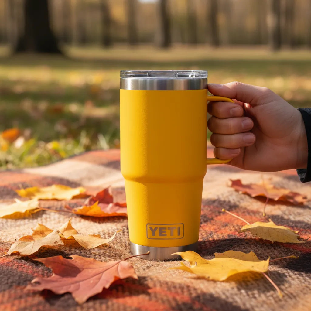 Termo Rambler 20oz / 591ml Travel Mug Alpine Yellow MARCA YETI