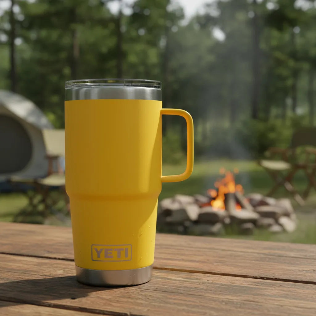 Termo Rambler 20oz / 591ml Travel Mug Alpine Yellow MARCA YETI