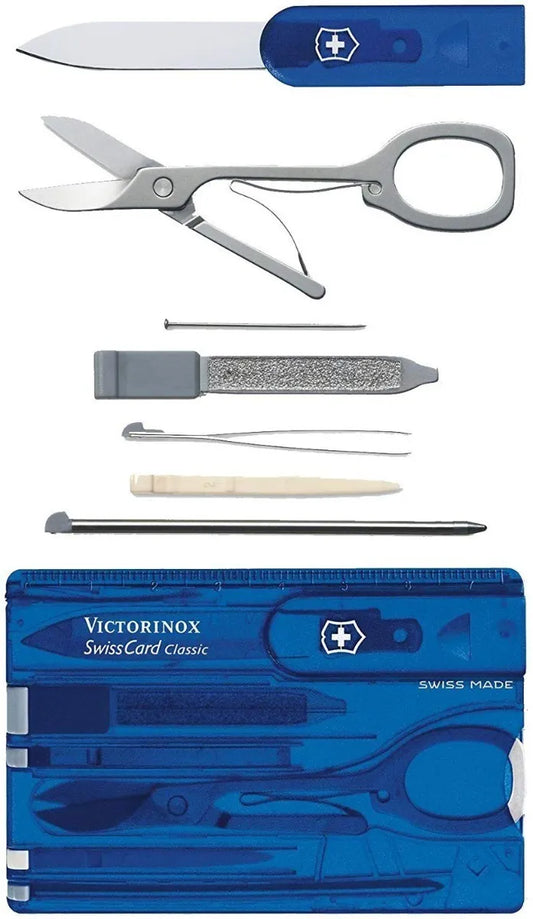 Tarjeta Victorinox Swisscard Classic Azul Trans 0.7122.t2