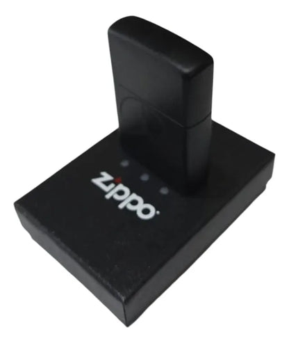 Encendedor Zippo Original En Oferta Por Errores De Grabado - Negro