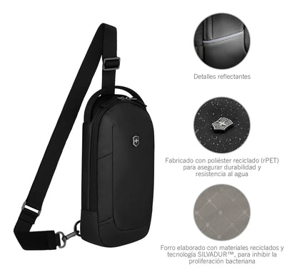 Bolso Mariconera Victorinox Altmont Modern Sling Bag, Negro Negro Liso