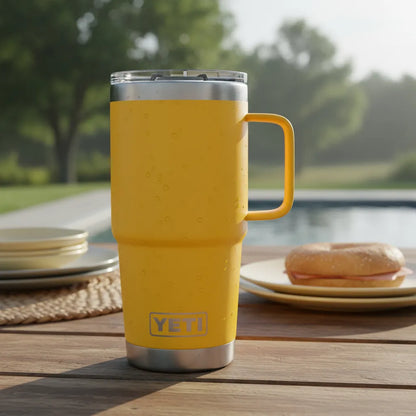 Termo Rambler 20oz / 591ml Travel Mug Alpine Yellow MARCA YETI
