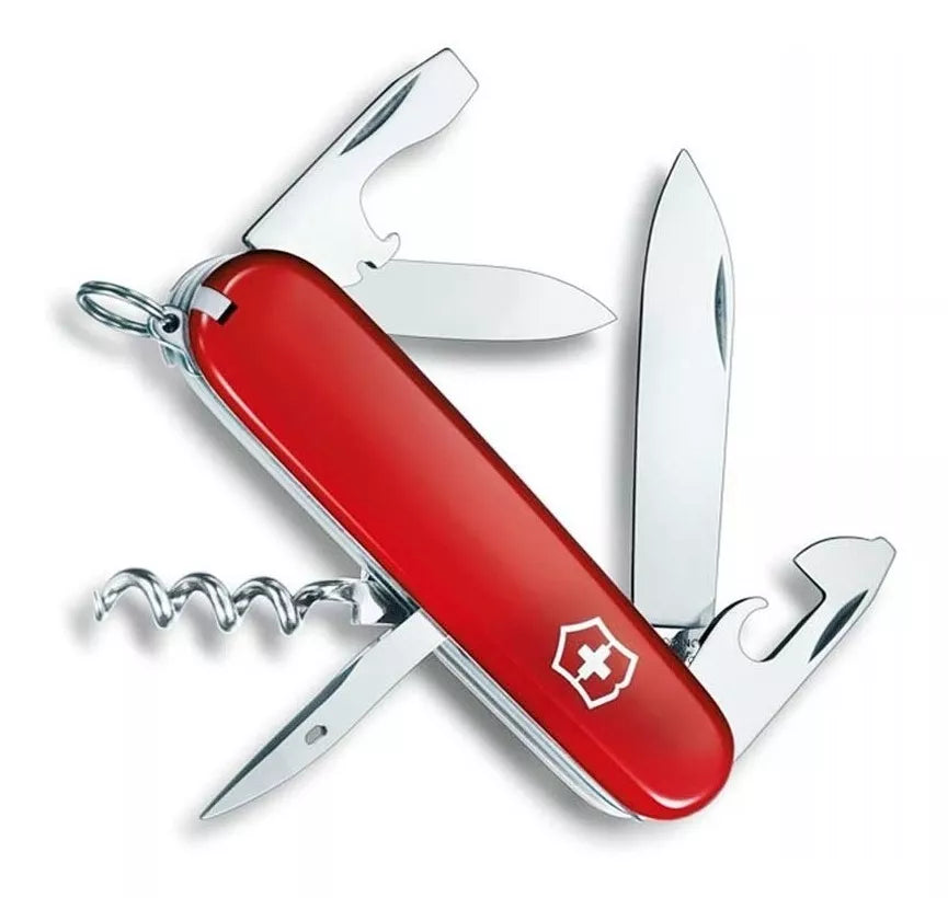 Navaja Victorinox Sportsman Con Funda, Cordon y Grabado Laser en hoja