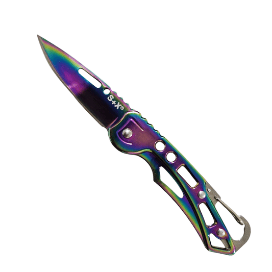 Elegante Navaja Marca S+x Plegable De Acero Inoxidable - Tornasol
