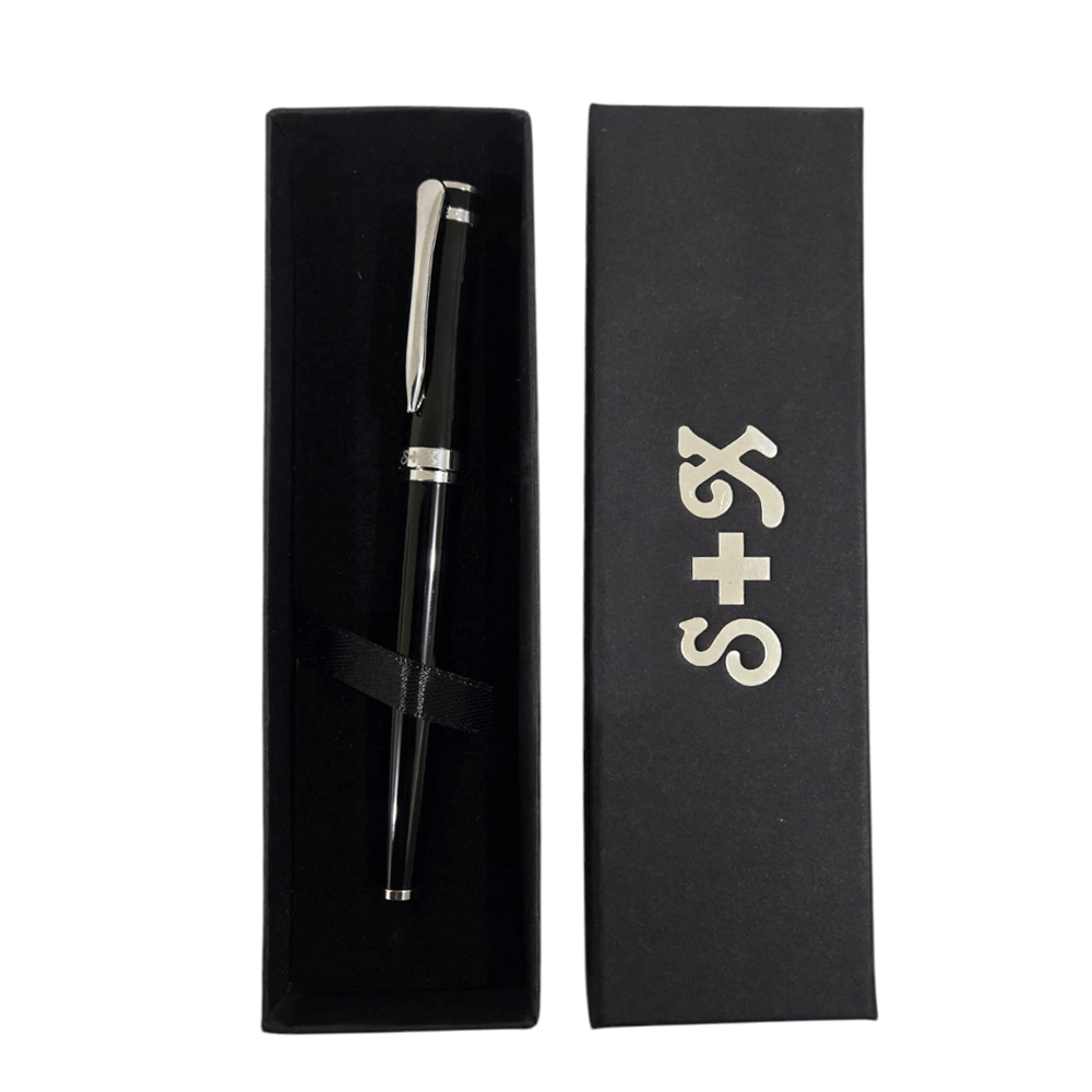 Bolígrafo Pluma en estuche S+X - Negro