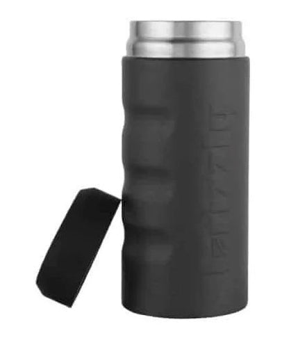 Portalatas Marca Grizzly Charcoa Grip Slim Bote Delgado 12oz