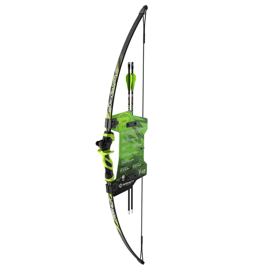 Arco Barnett Quicksilver G3 De 28 Libras Con 2 Flechas - Verde
