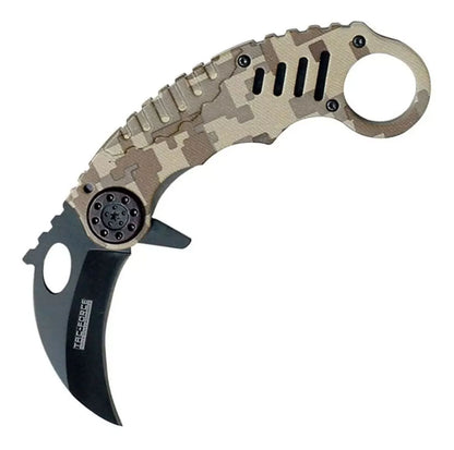 Navaja Karambit Tac Force Acero Inox 440 con Apertura Asistida por resorte - TF-620DM