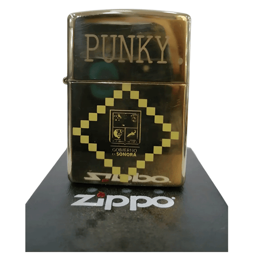 Encendedor Zippo Original En Oferta Por Errores De Grabado - Dorado Espejo