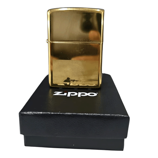 Encendedor Zippo Original En Oferta Por Errores De Grabado - Dorado Espejo